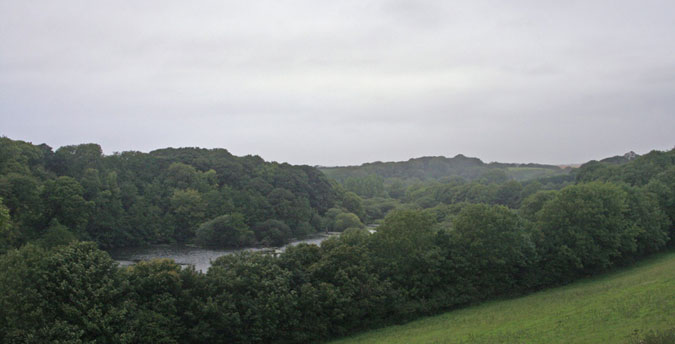 Rosemoor Nature Reserve South Wales - view north from higher up