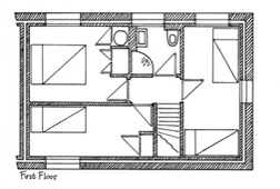 Plan of Orchard Cottage First Floor