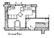 Plan of Peace Cottage Ground Floor