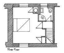 Plan of Spring Cottage First Floor